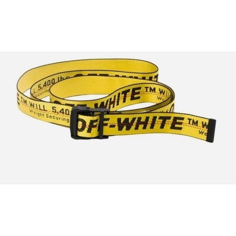 Off-White Yellow Belt 5.5 ft long NEW IN BAG